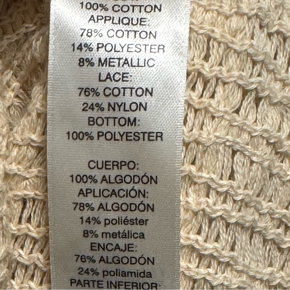 Chico's lightweight sweater-100% cotton - Picture 9 of 9